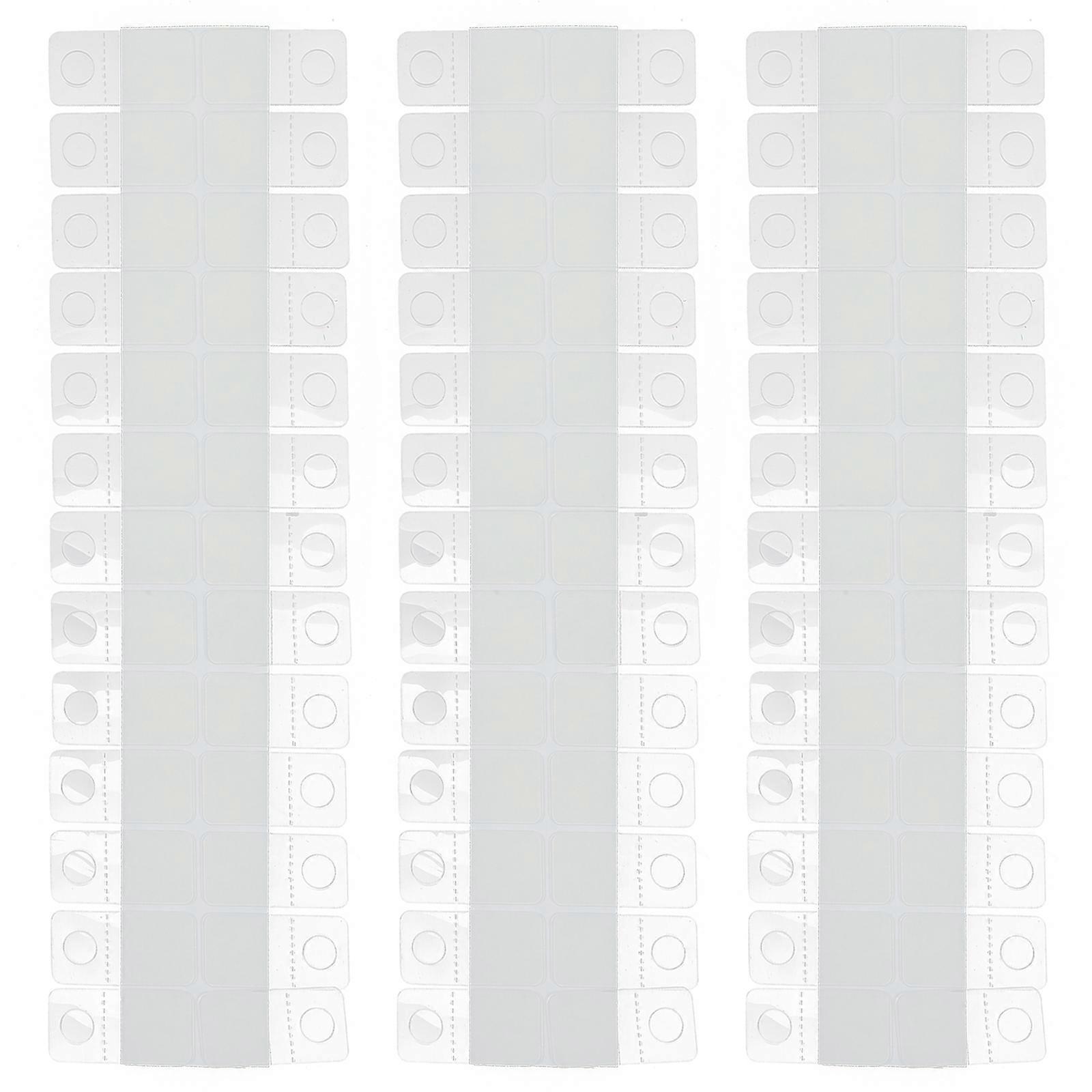 100pcs Portable Retail Display Hooks Clear Sticky Tabs Self Adhesive Hanging Tabs