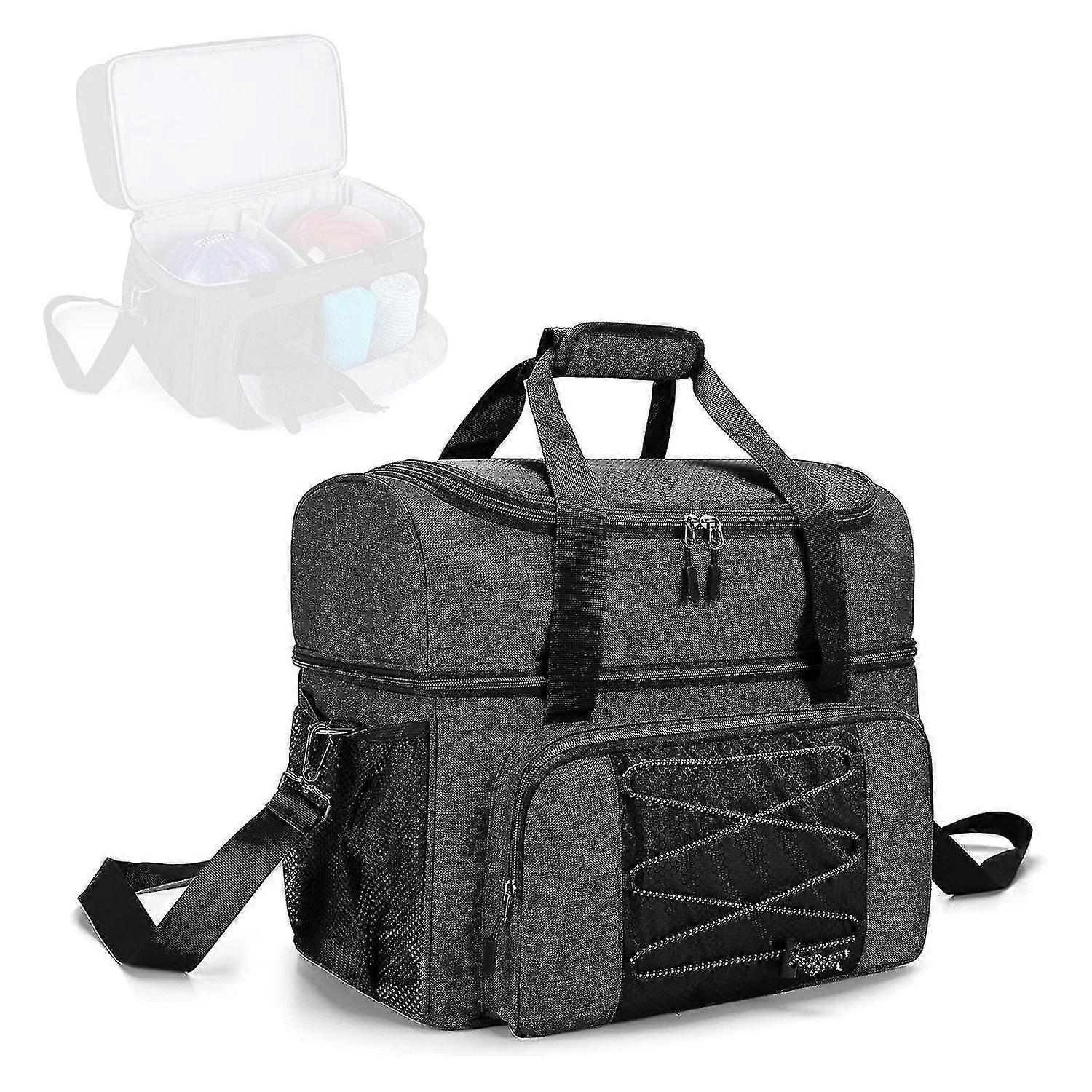 حقيبة البولينج ل 2 كرات المحمولة البولينج حمل حقيبة مع حامل الكرة مبطن للكرة المزدوجة والزوج س