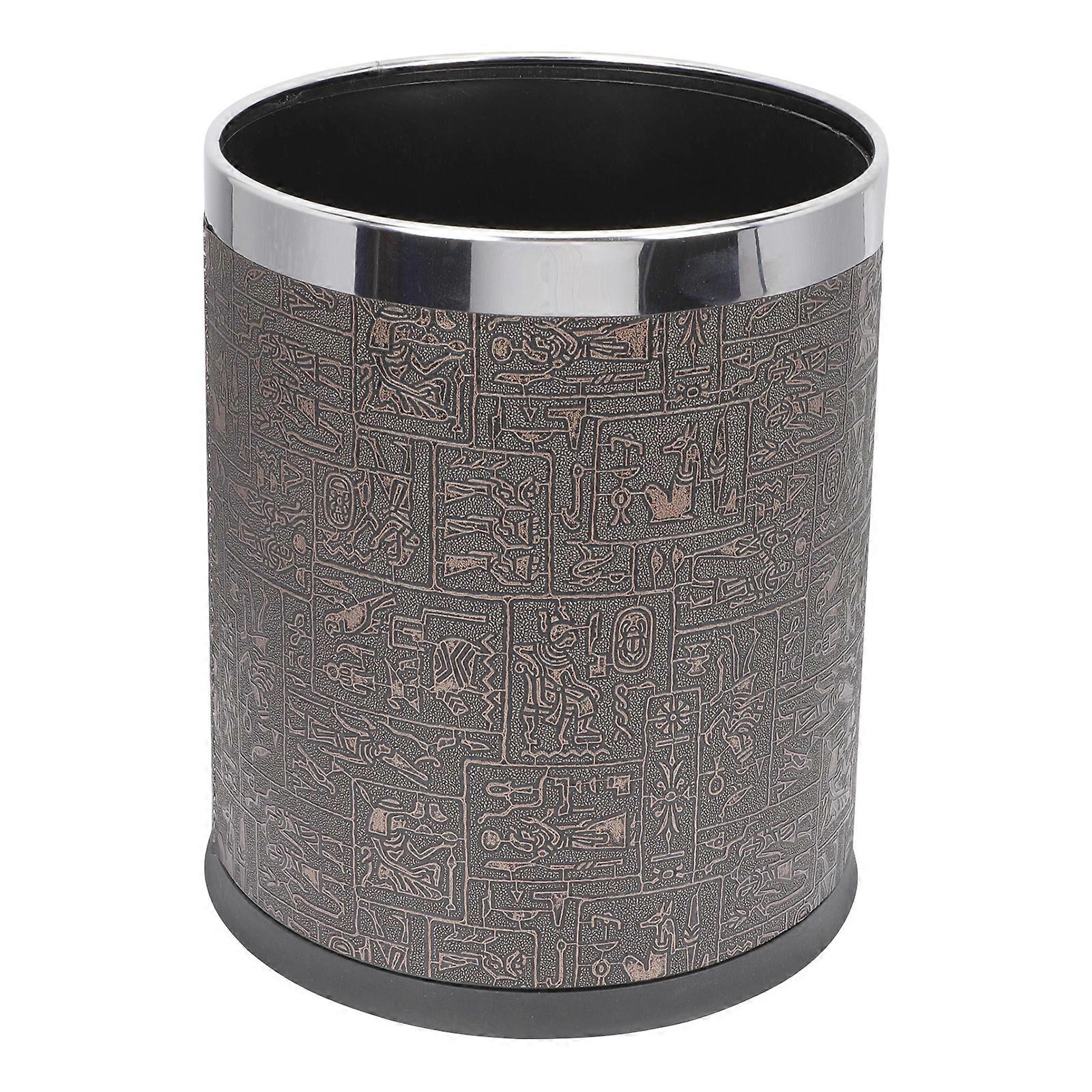 Decorative Garbage Basket Double Layer Trash Bin Lidless Waste Paper Basket