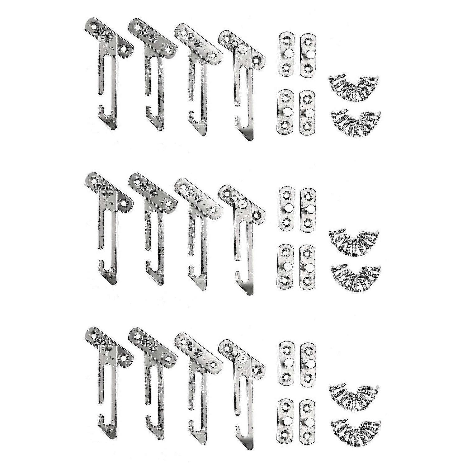 12 Pack Window Restrictor Locks Window Restrictor Hook Stainless Steel Child Lock Restrictor With S