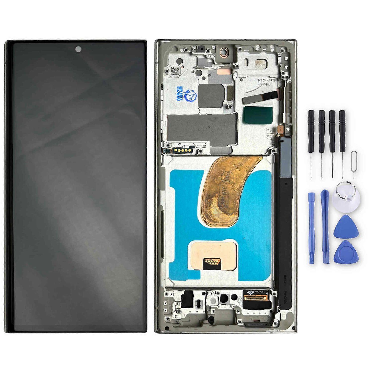 For Samsung Galaxy S23 Ultra Display Full TFT with Frame Spare Part Repair Gold