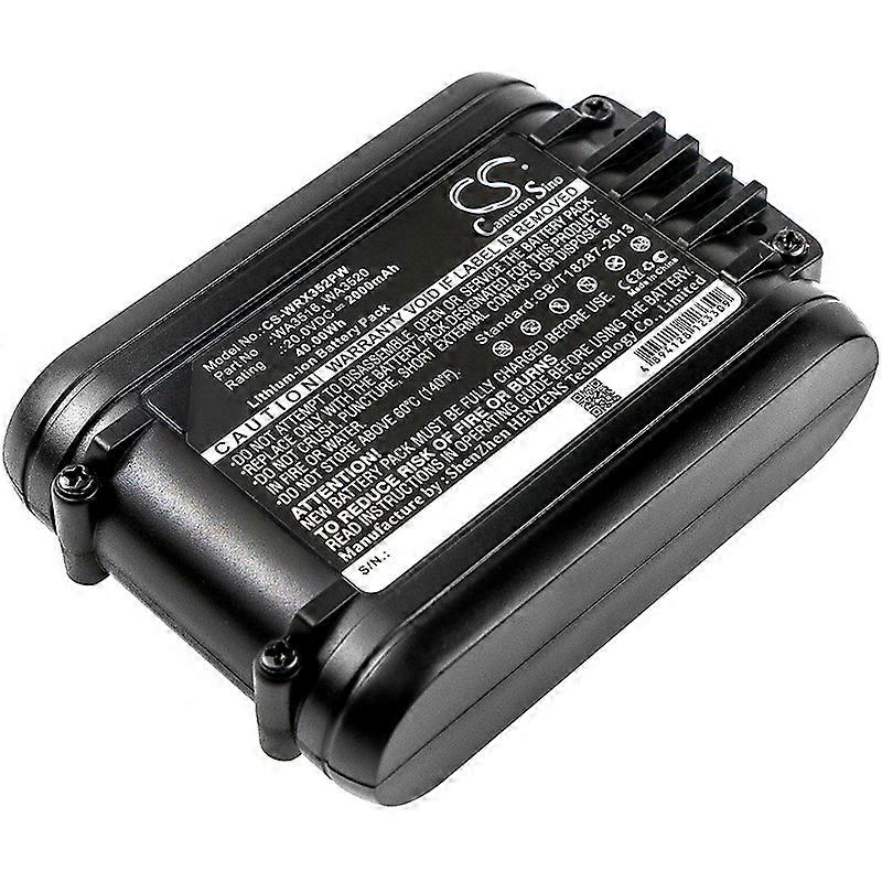 Battery for Worx RD2871 20V WA3551 WA3551.1 WA3572 WA3556 WA3641 WA3570 2000mAh