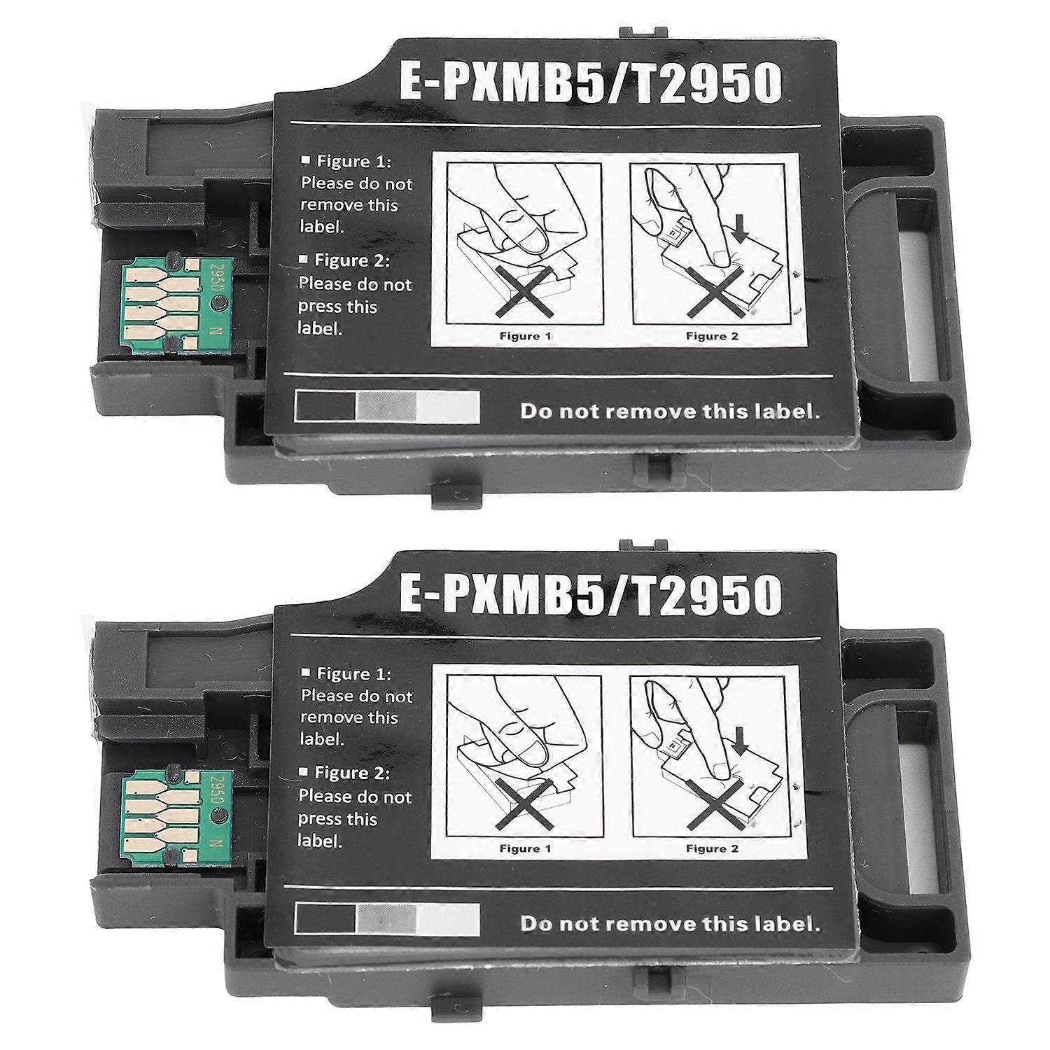 2Pcs Ink Maintenance Box Easy Ink Refilling Waste Ink Box for WF 100 WF 100W PX S05B S05W C13T295000