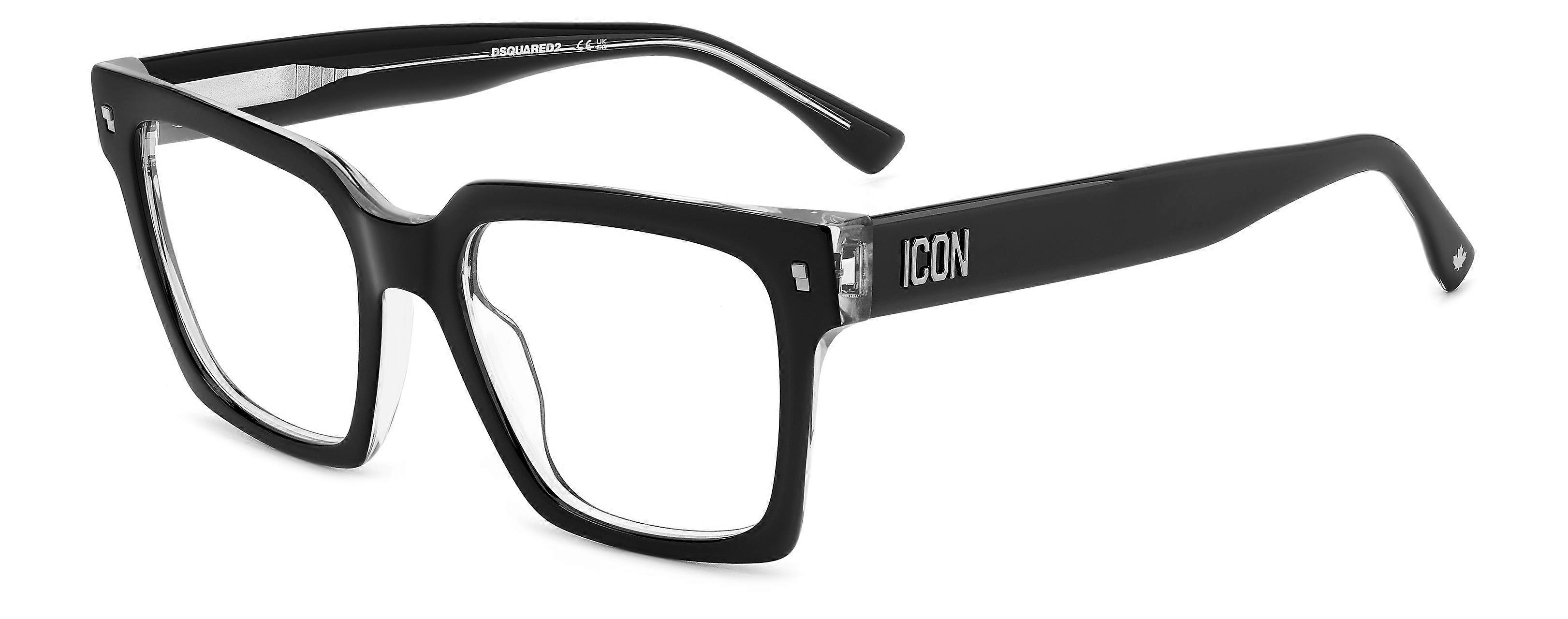 Eyewear Frames DSQUARED2 ICON 0019 7C5 BLACK CRYSTAL 52/18/145 WOMAN