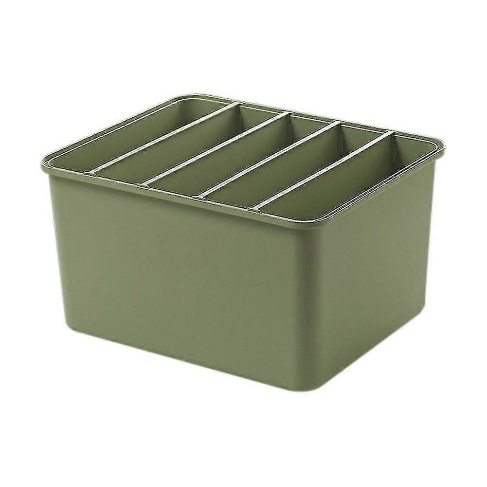 12l Large Clothes Pants Storage Box With Middle Board Sock Holder -3