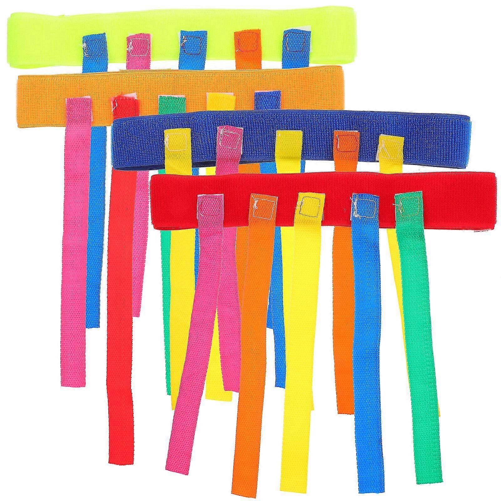 4 Pcs Running Vest Tail Catch Game Pull Tail Game Belt Catch Tail Games Vest Kids Training Toy Tail Catch Toy