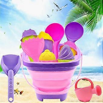 Collapsible Beach Toys Set - 17-Piece Ice Cream Sand Playset for Kids & Toddlers - Portable & Durable!