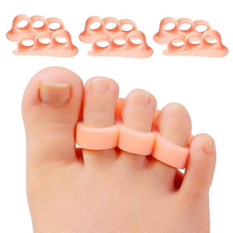 Gel Toe Separators, 6 Pack of Toe Spacers, Toe Straightener