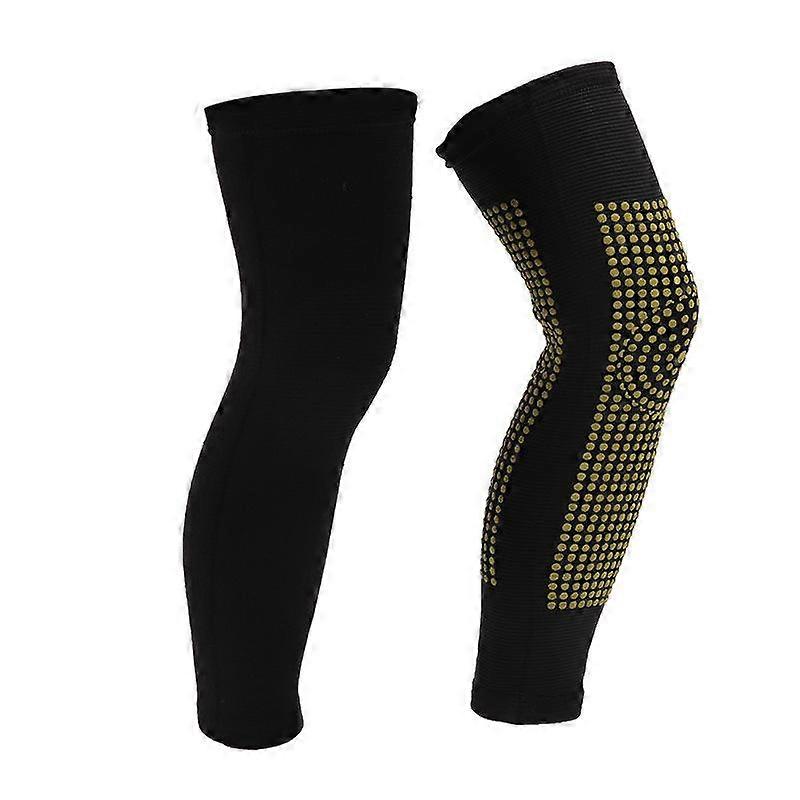2 PCS Self-heating Knee Pads Improve Blood Circulation Breathable Warm Wormwood Knee Pads Socks