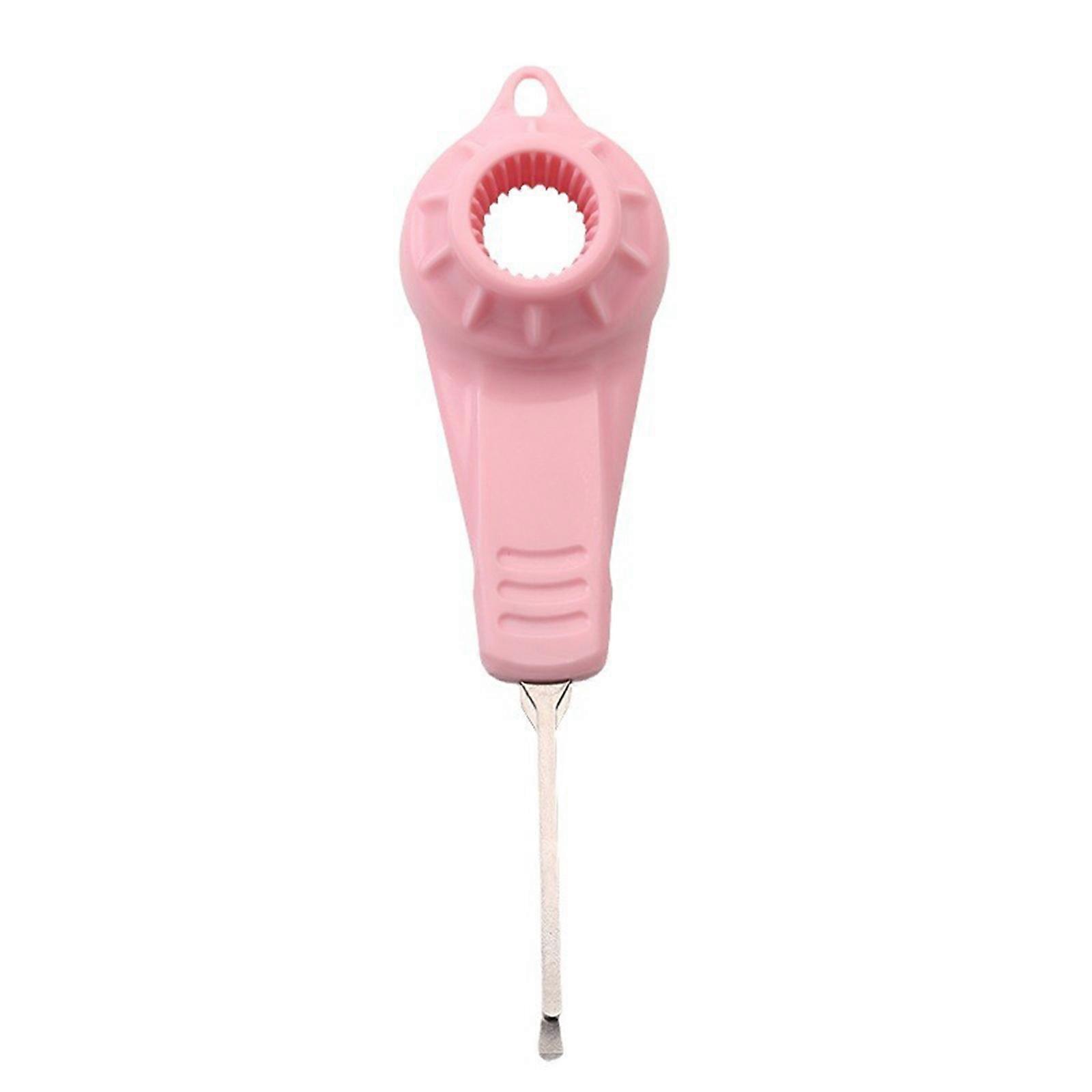 Drink Lid Opener Small and Labor Saving Kitchen Gadget Practical Kitchen Tool Beverage Opener Suitable for Various Age Pink