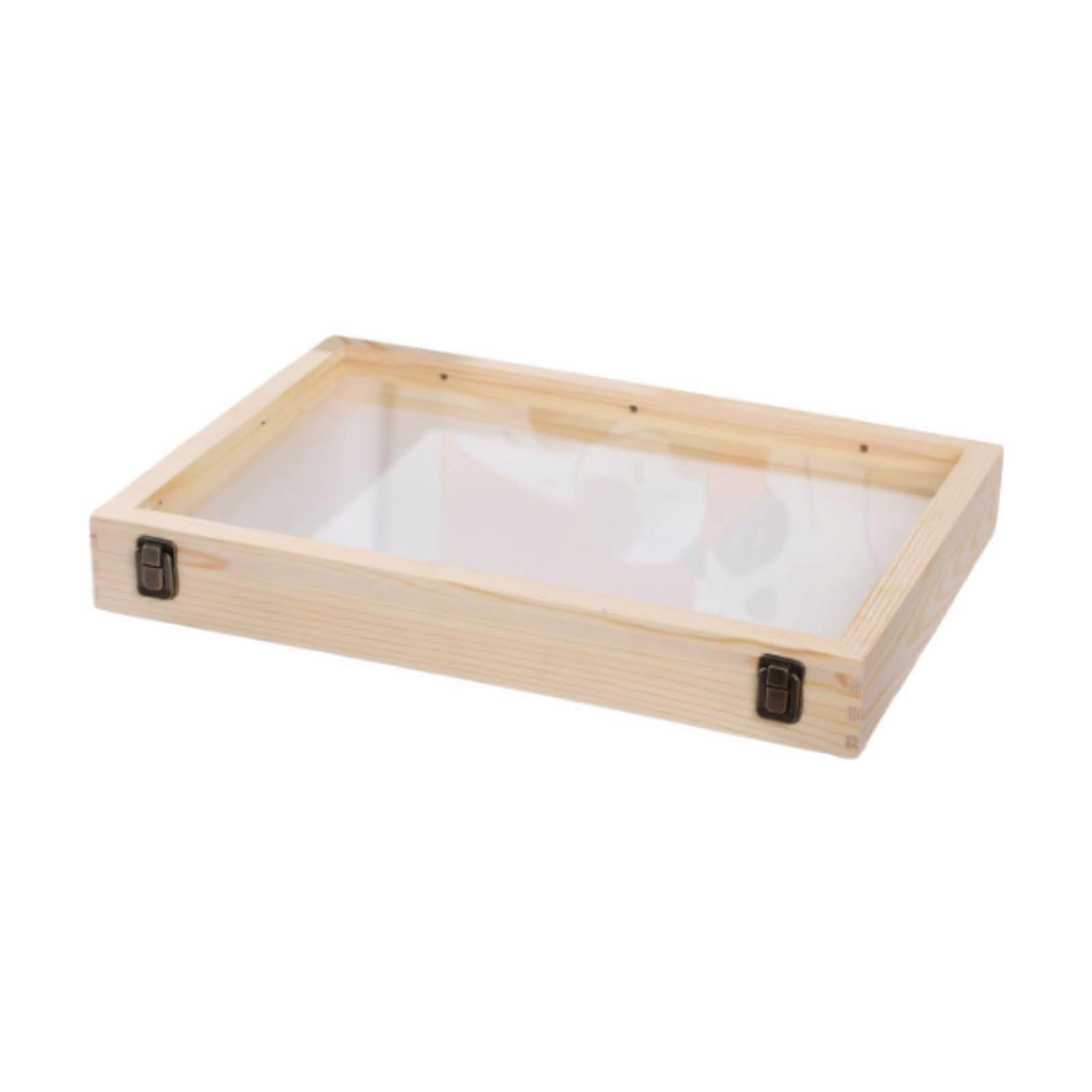 Shadow Box Picture Frame Memory Box Tabletop Ornament Wood Dried Flower Display