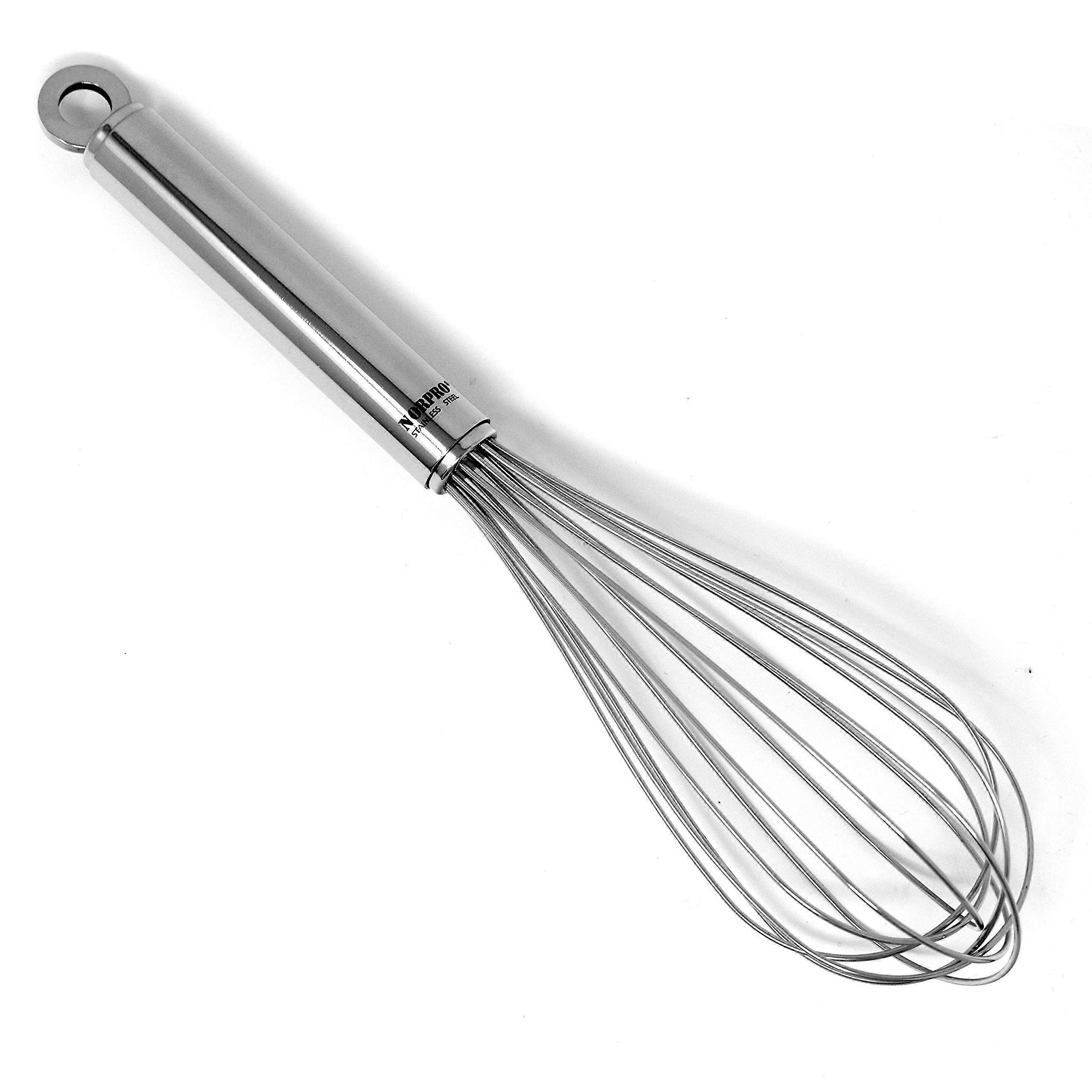 Stainless Steel Whisk for Kitchen 10-Inch Professional Mixing Tool with Ergonomic Handle and Durable Design