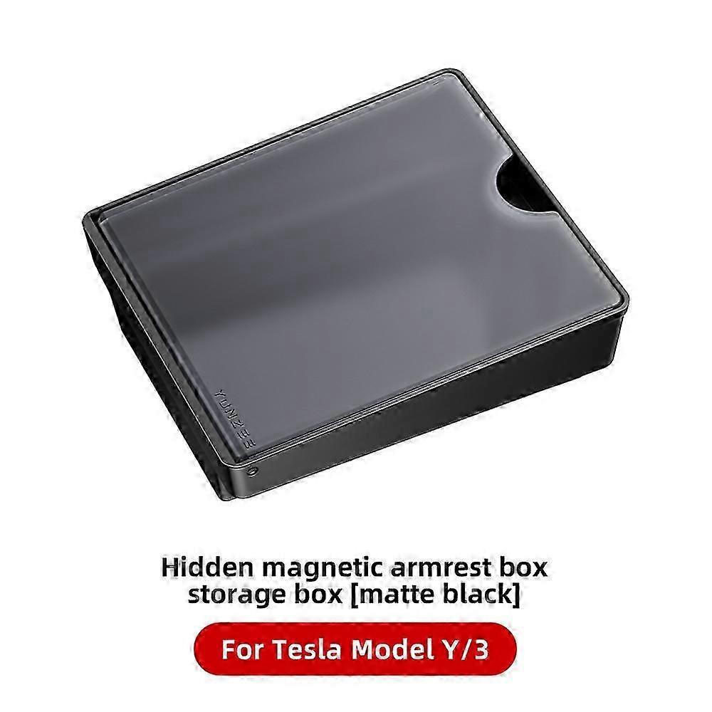 For Tesla Model 3 Model Y 2022 2021 Center Console Armrest Magnetic Hidden Storage Box Organizer Box Car Accessories