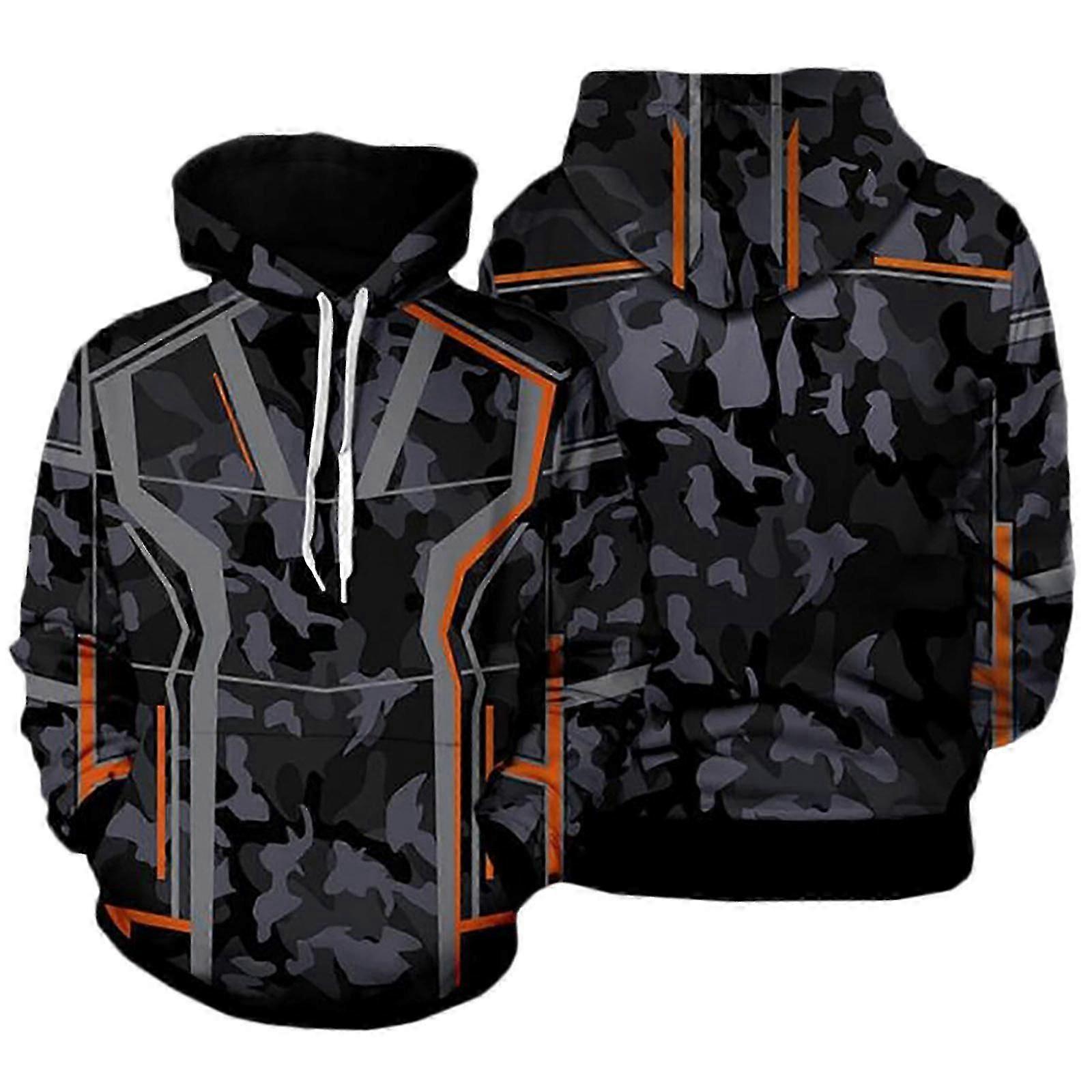 Avengers Iron Man Tony Stark Cosplay Hoodie Pocket Hooded Sweatshirt For Men