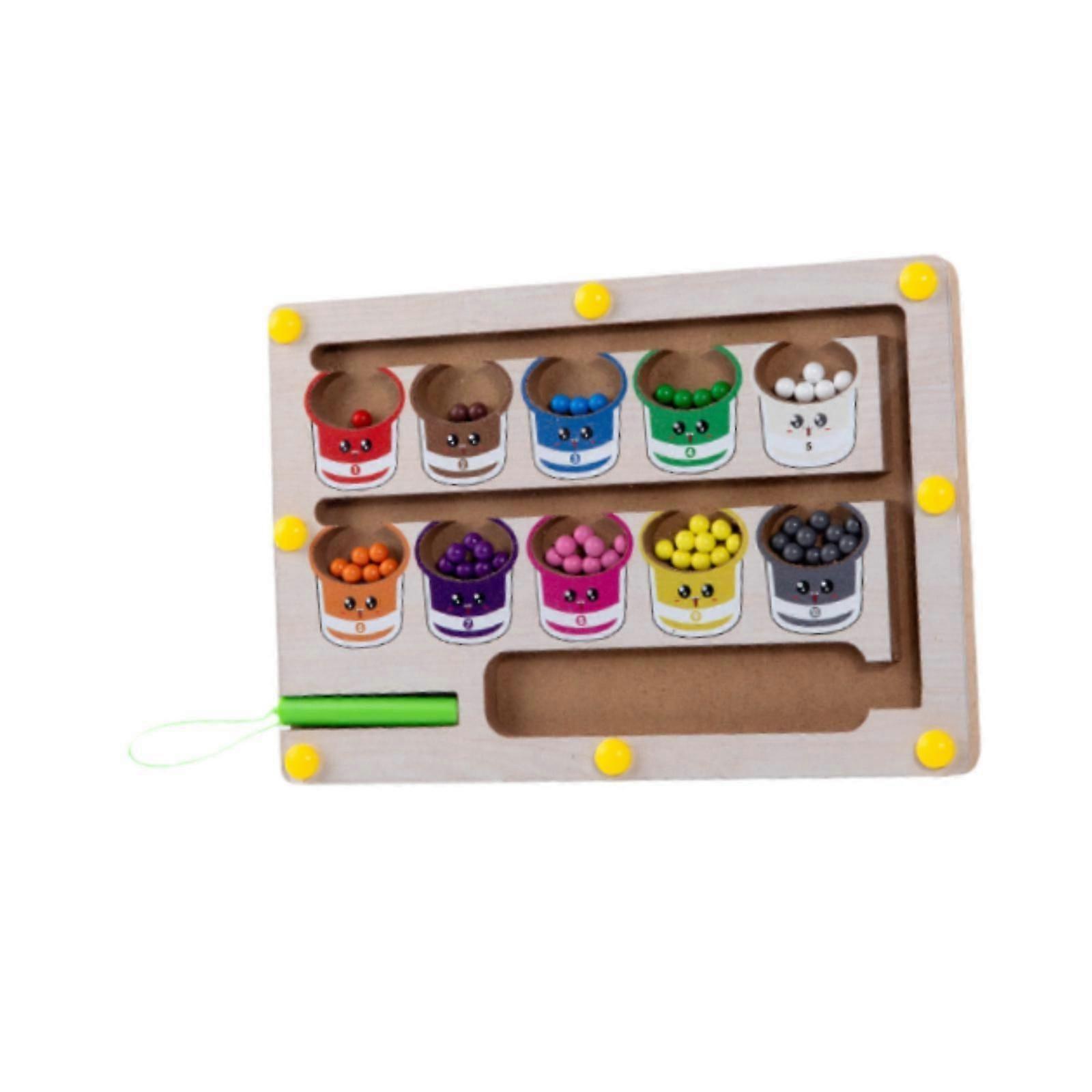Color and Number Maze Learning Moving Bead Games for Kids Toddlers