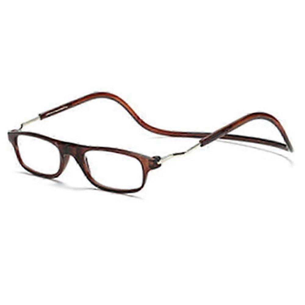 2024 Hanging Folding Magnetic Reading Eyeglasses Glasses Front Click Connect Neck NEW