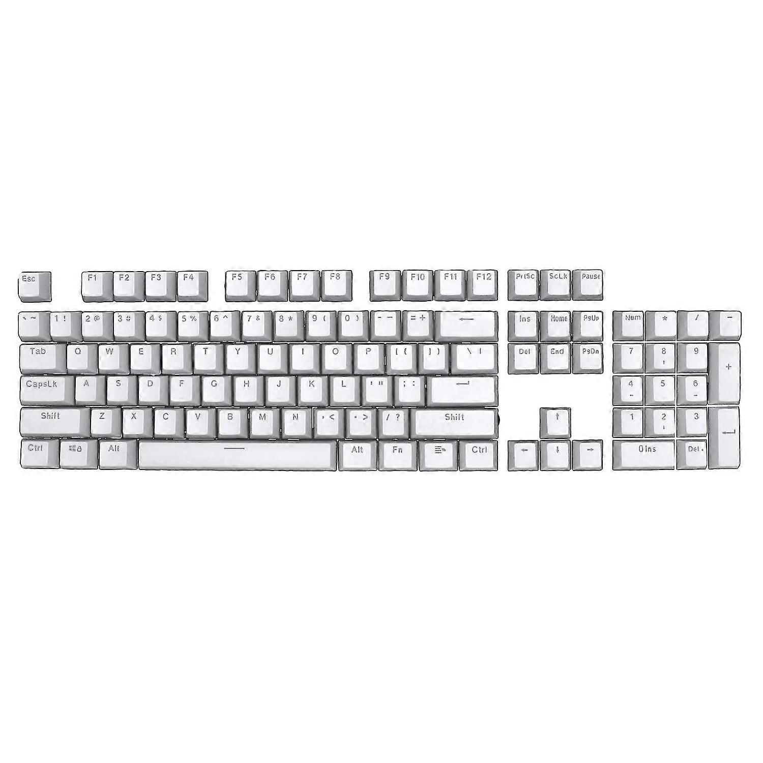 104kpl ABS taustavalo kulutusta kestävät näppäinhatut korvaavat näppäimistötarvikkeet