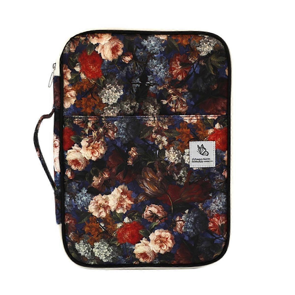 A4 Document Bag Storage Bag Waterproof Travel Bag Notepad Carrying Case Document Holder Large Capac