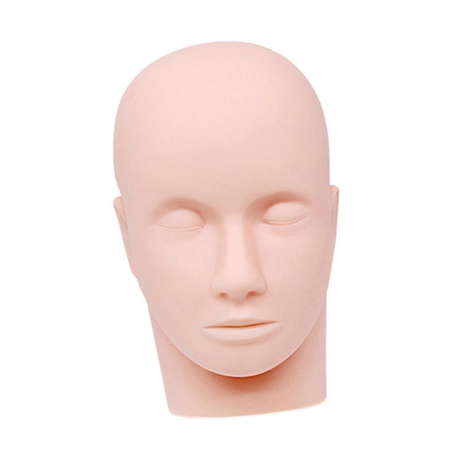 Lash Mannequin Head Stable Professional Soft Touch Flat for Beginners Makeup