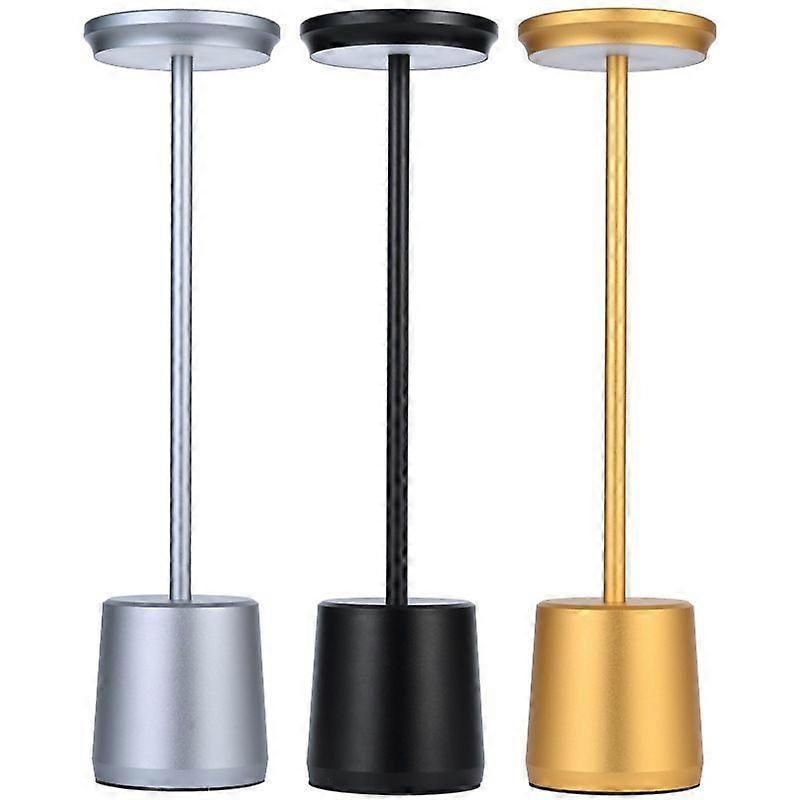 Lampe de table portable sans fil LED, lampe de table de chevet à commande tactile à piles 4400mAh, lampe de table rechargeable rechargeable en continu à intensité variable de 3 couleurs pour Liv