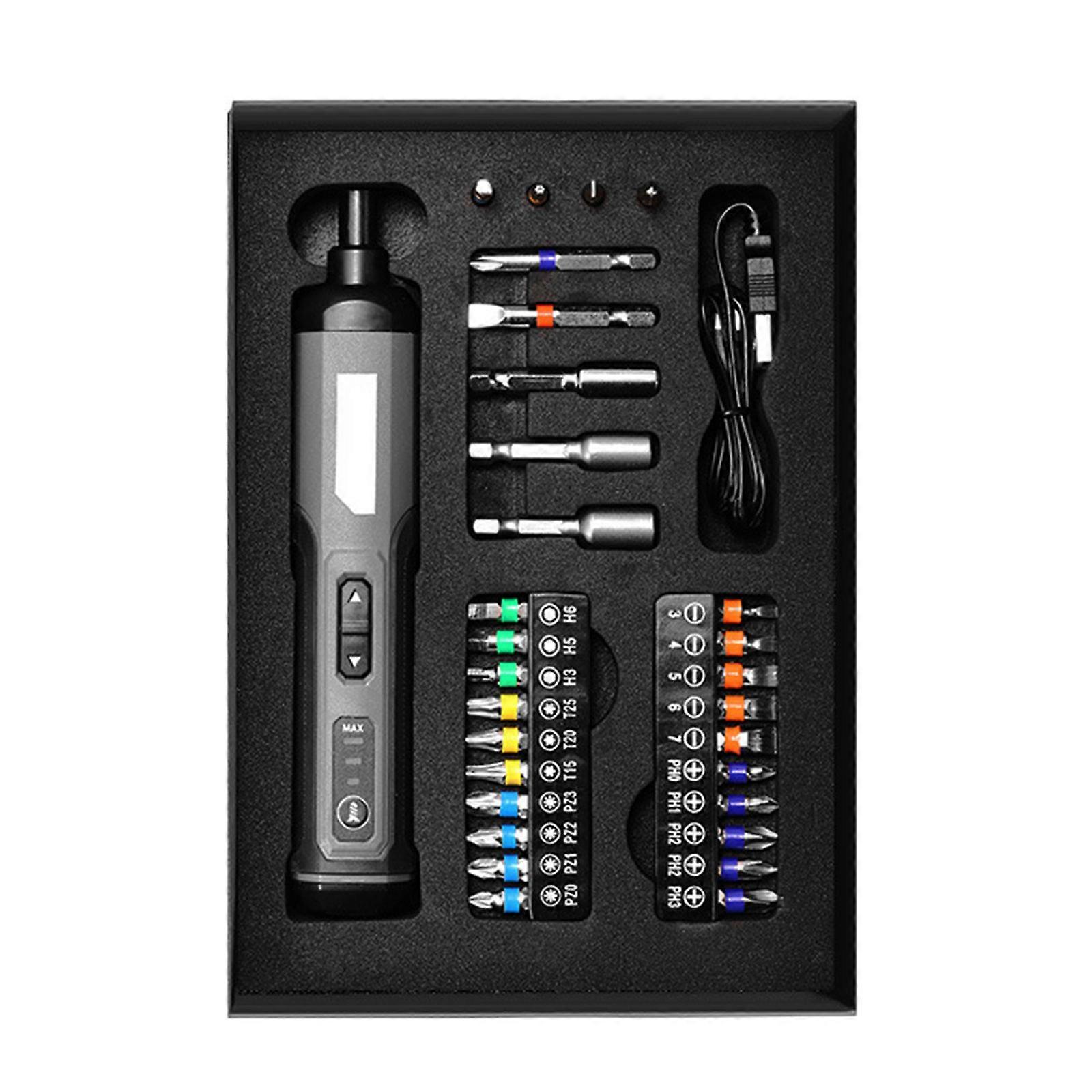 Versatile Electric Screwdriver Multi Functional 2000mAh Cordless Screwdriver with LED Lighting for Dark Areas