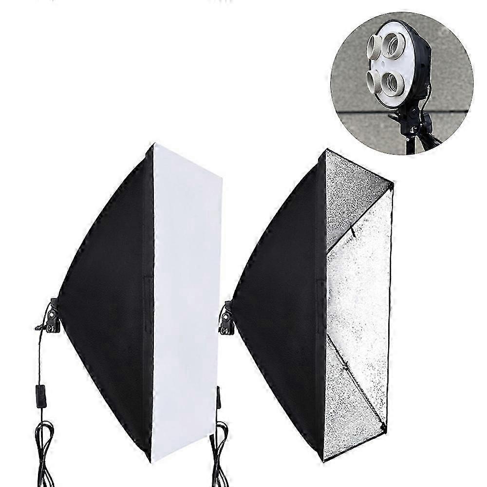 con 5070CM Four-Head Softbox Photography Studio Light Box Kit for Portrait Product Shooting - Japanese P