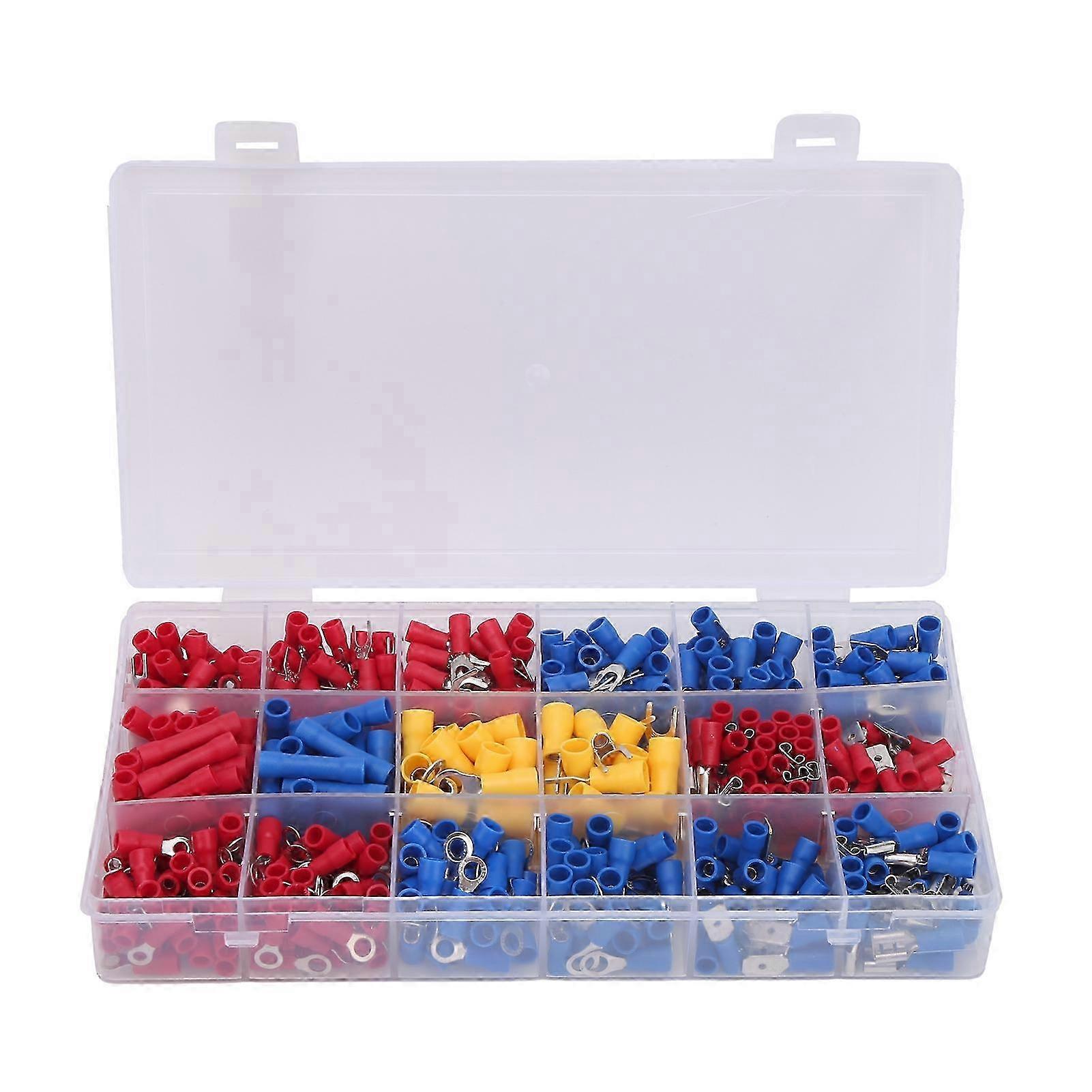 520Pcs Wire Connector Kit Cold Pressed Terminal Set Electrical Industrial Supplies