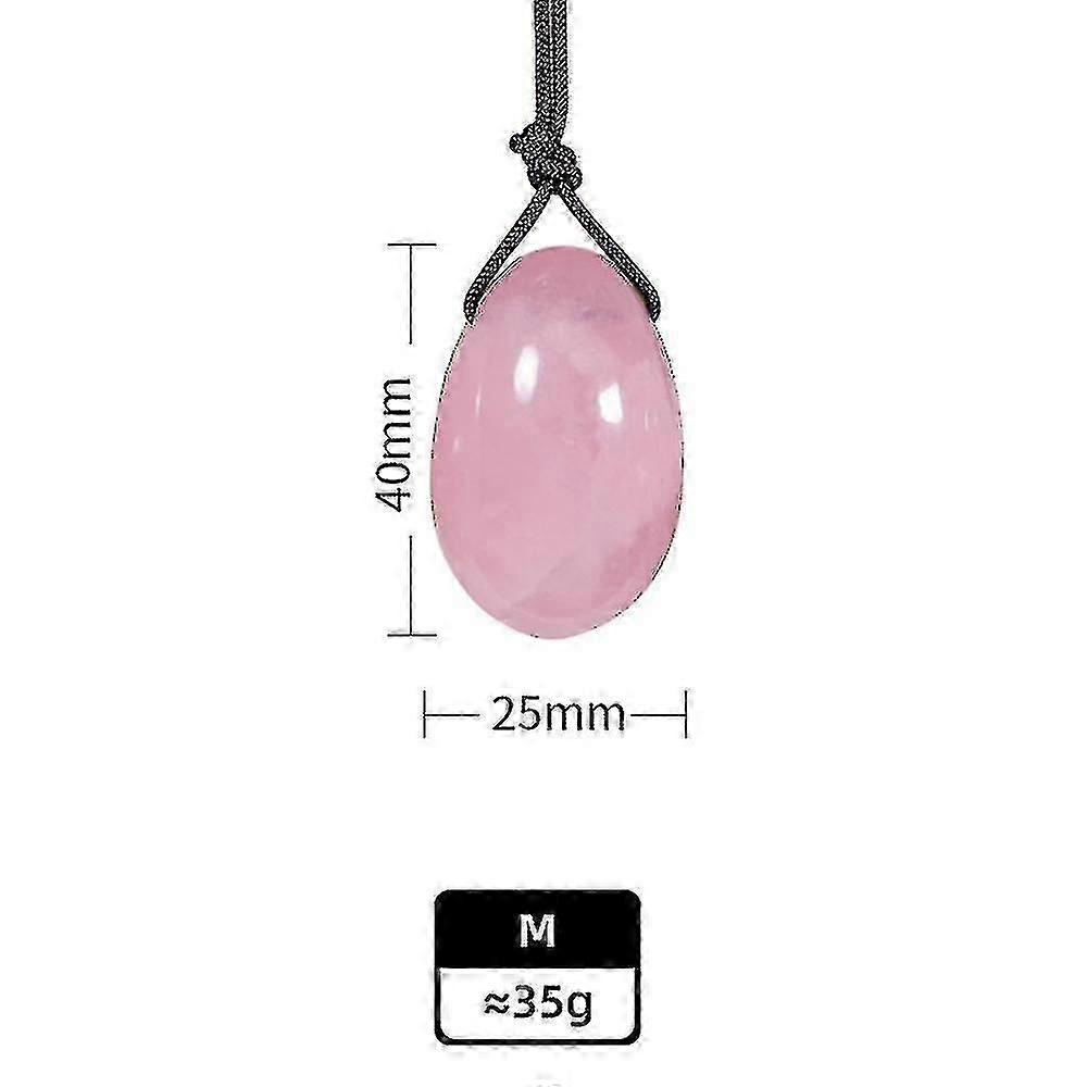 1セットクォーツヨニエッグマッサージスティック女性ケーゲルエクササイザーレイキH 1個ピンククリスタル(M)