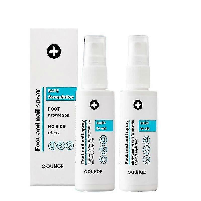 2Pcs pé e unha Spary, natural e poderoso cuidado do pé