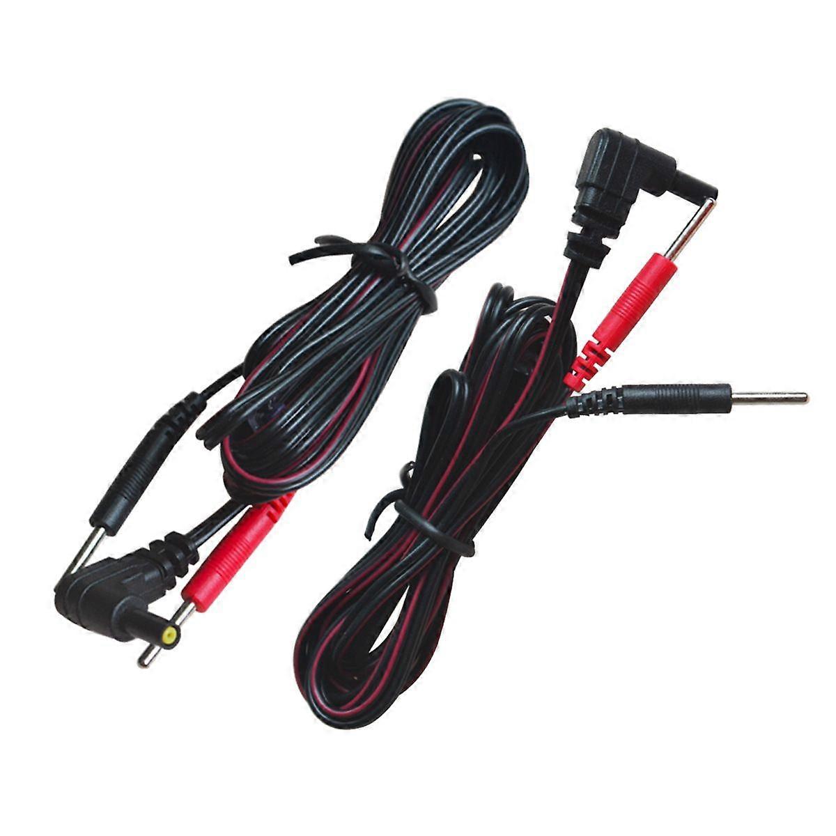 2 high-quality electrode connection cables for TENS and EMS devices