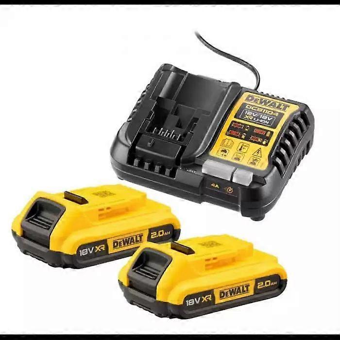 DEWALT XR Energy Pack - 2 batteries 18V 2.0Ah + Universal charger 12V/18V - DCB1104D2-QW