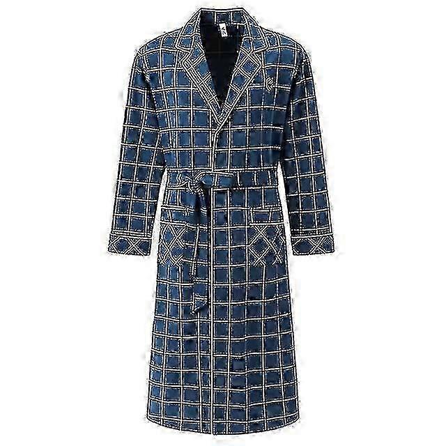 Larger Size 4xl Autumn Winter New Robes For Men Good Quality Mens Robe Belted Bathrobe For Male Kintted Cotton Luxury Sleepwear