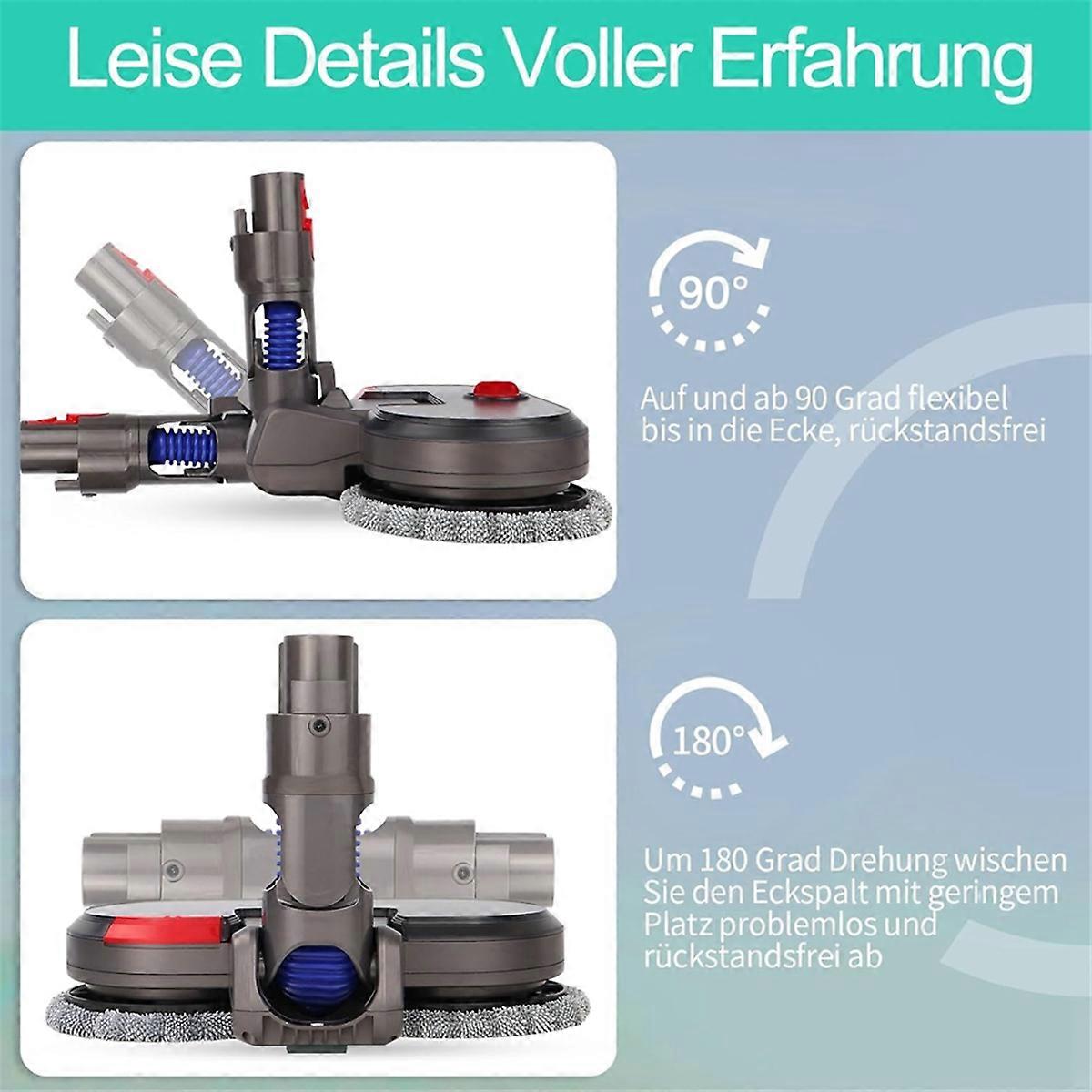 Electric Mop for V8 V10 V11 V15 Vacuum Cleaner Parts, Mop Attachment with Water Tank Cleaning Rag Cl