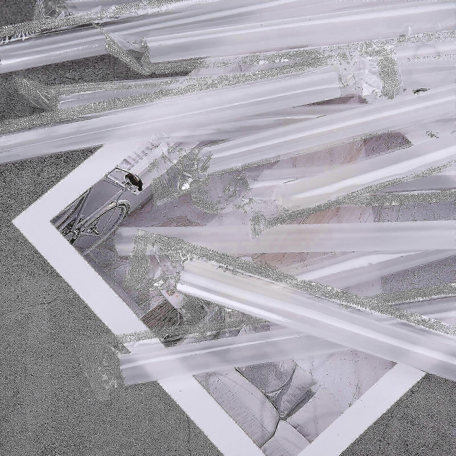 100 PCS Disposable Long Clear Plastic Straws for Bubble Tea & Smoothies