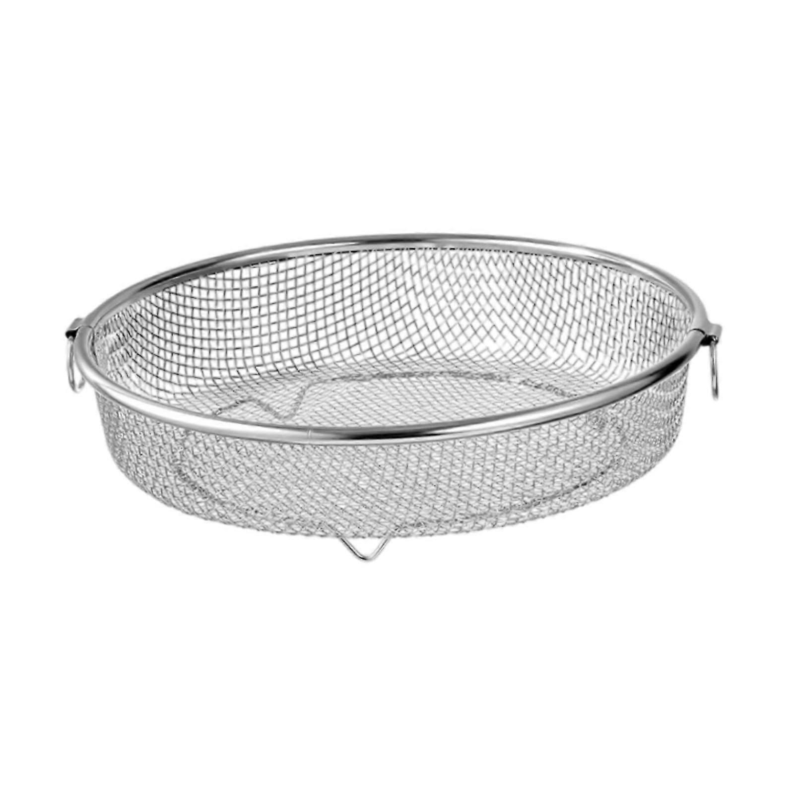 Fruit Vegetable Draining Basket Easy to Clean Practical Multiuse Kitchen Tool Sieve Container Height 6.8cm
