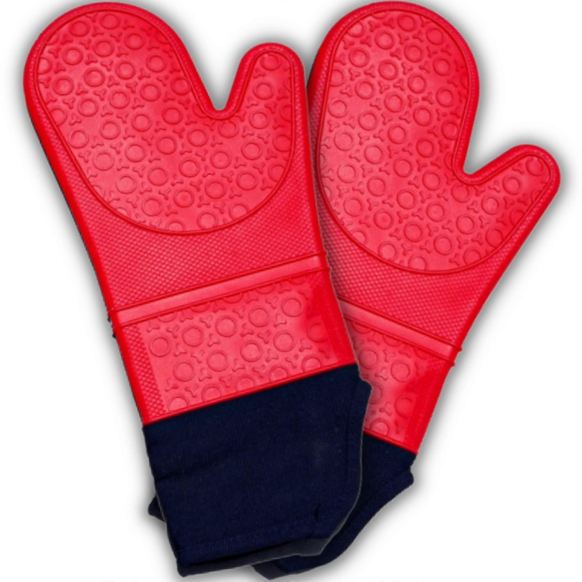 Heat Resistant Oven Mitts for Cooking and Baking