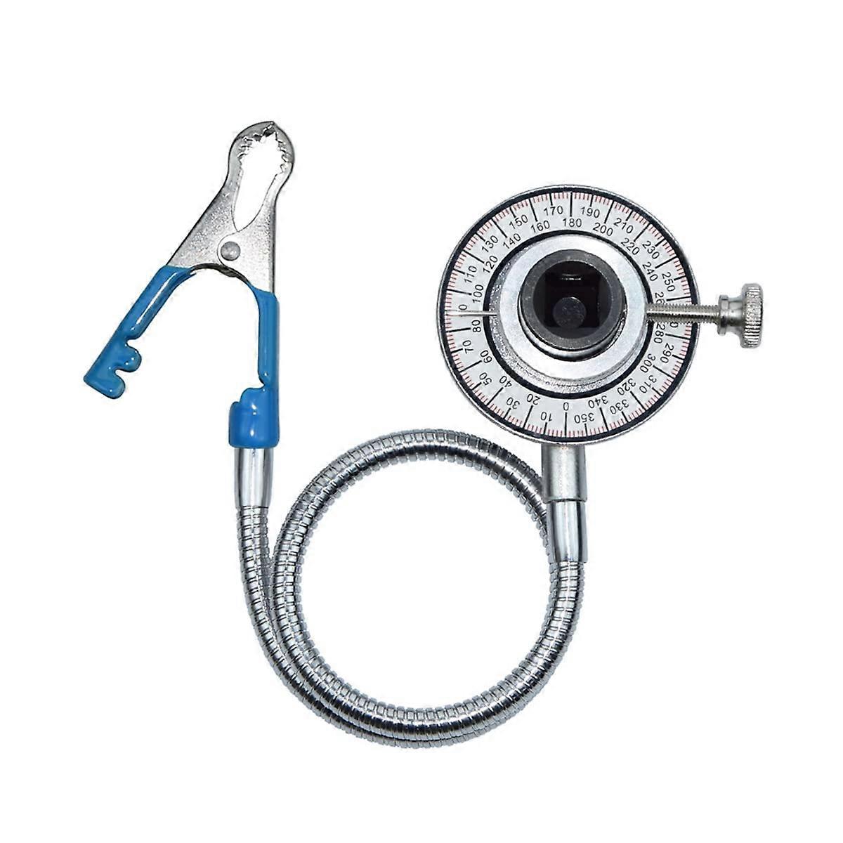Torque Wrench Angle Gauge, Steel Alloy Construction Angular Tool for Zeroable Applications