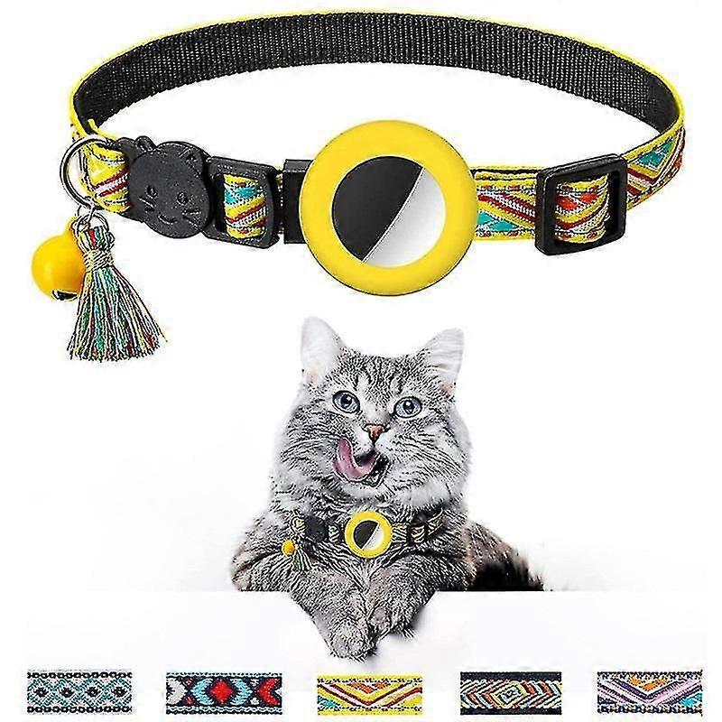 Collier pour chat avec cloche Réglable Breakaway Colliers de chaton, motif géométrique Boucle de sécurité Collier pour animaux de compagnie