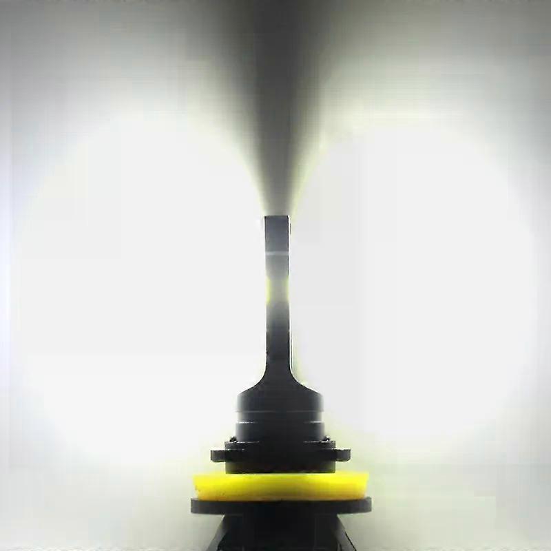 2PCS H8 H11 LED Fog Light H16JP 9006 HB4 9005 9145 H10 White Yellow Switchback Dual Color CANBUS DRL Daytime Driving Lamp