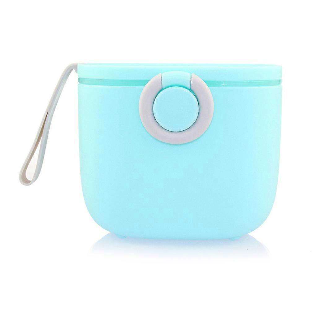 500ML Baby Food Storage Box Single Layer Solid Color Portable Cereal Box Baby Milk Powder Box Sealed Feed Box Blue