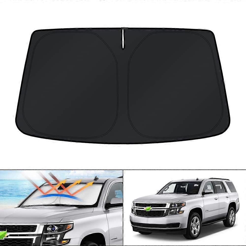 Kust Windscreen Sun Shadow Chevrolet Tahoe SUV 2015-2020 Foldable Window Sunscreen UV Ray Protector Car Sunshade