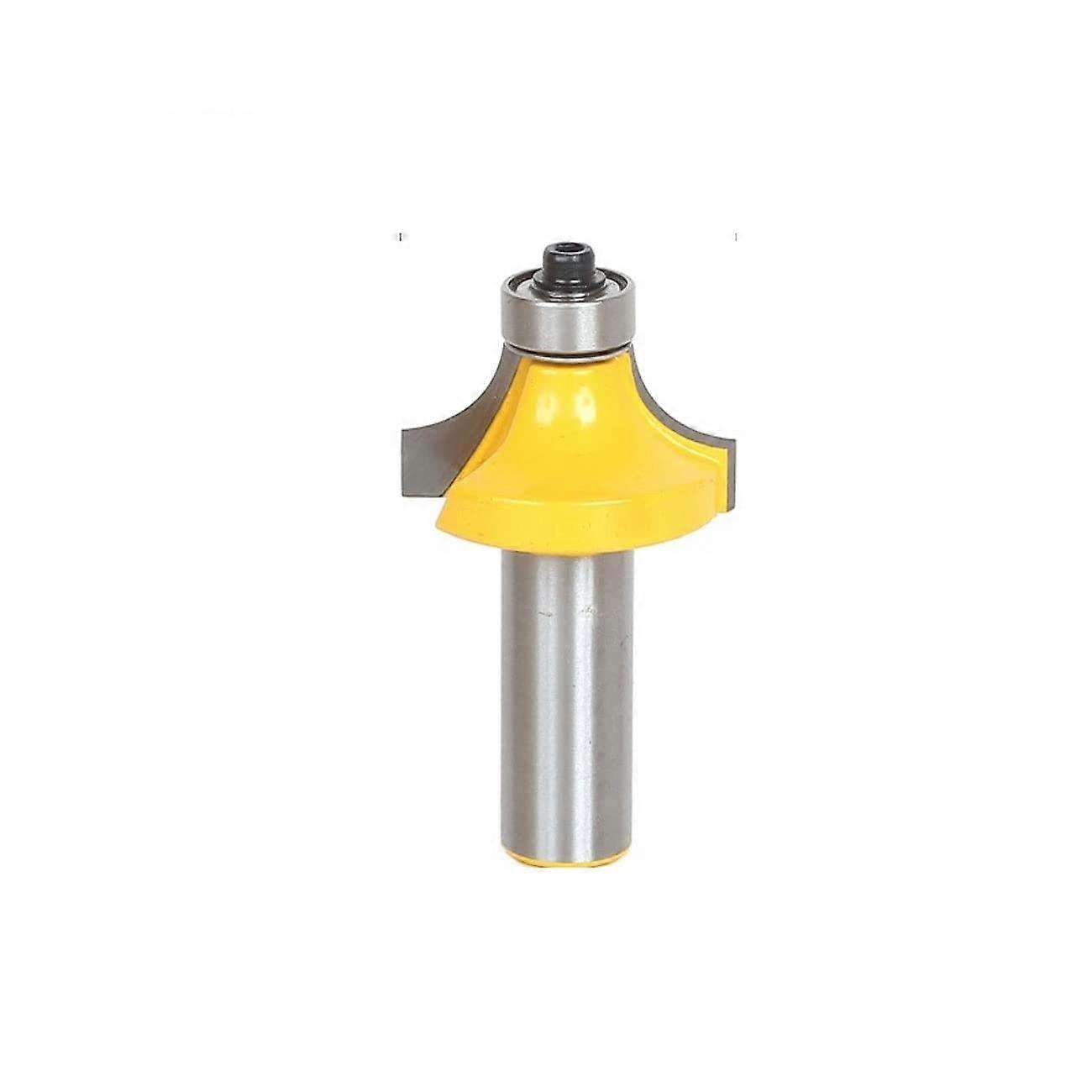 Jinchao - Router Drill Bit, 1/2' Shank Round Edge Router Drill Bit 3/8' Radius Wood Cutting Tool Woodworking Router Drill Bit for Home DIY