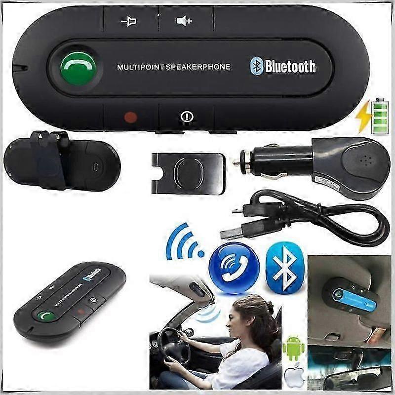 Bluetooth Multipoint Wireless Handsfree Car Kit Hands Free for iPhone Mobile