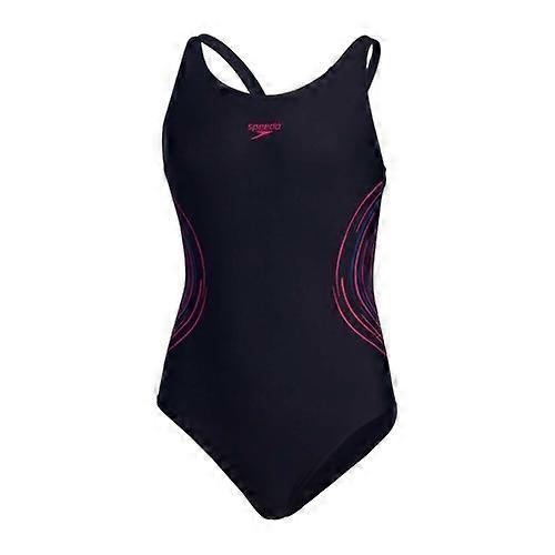 Speedo Girls Placement Muscleback One Piece Swimsuit