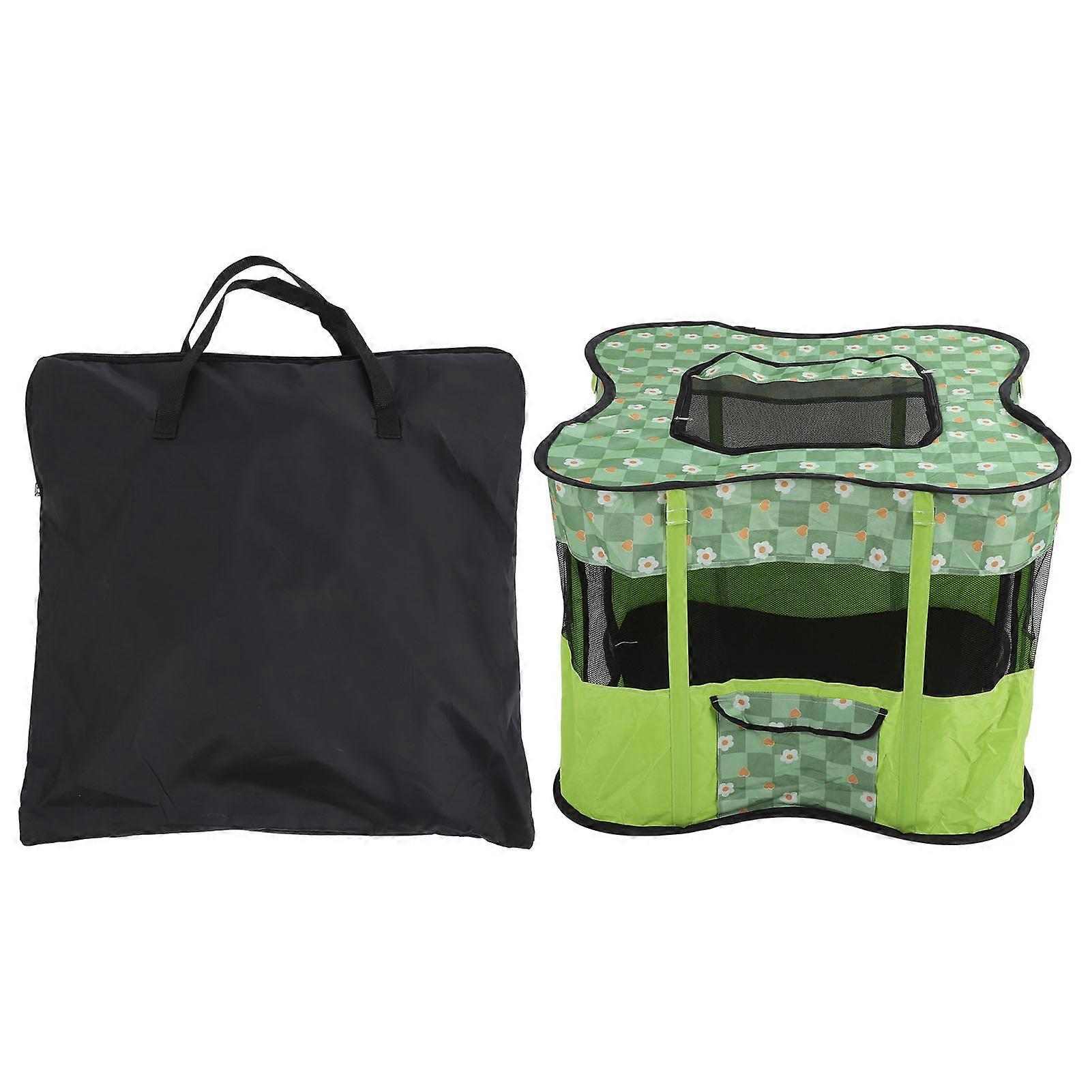 Pet Tent Foldable Breathable Portable Enclosed Pet Exercise Pen for Cat Dog Delivery Rest Large