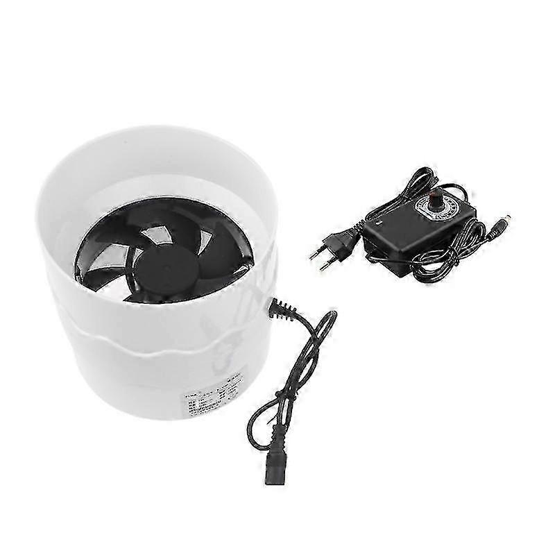 Inline Duct Fan 110mm Ventilasjon Eksos Boosters Vifte Filter Duct Kit 7W