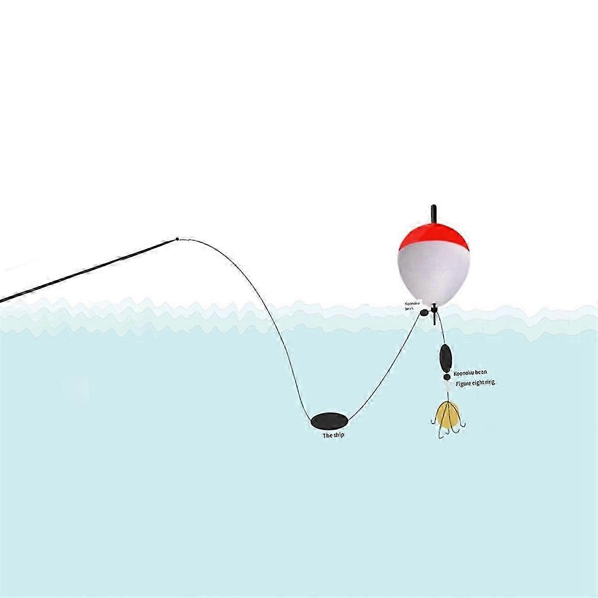 Red & White Float, Long-Distance Float, Foam Float, 20g - FFA