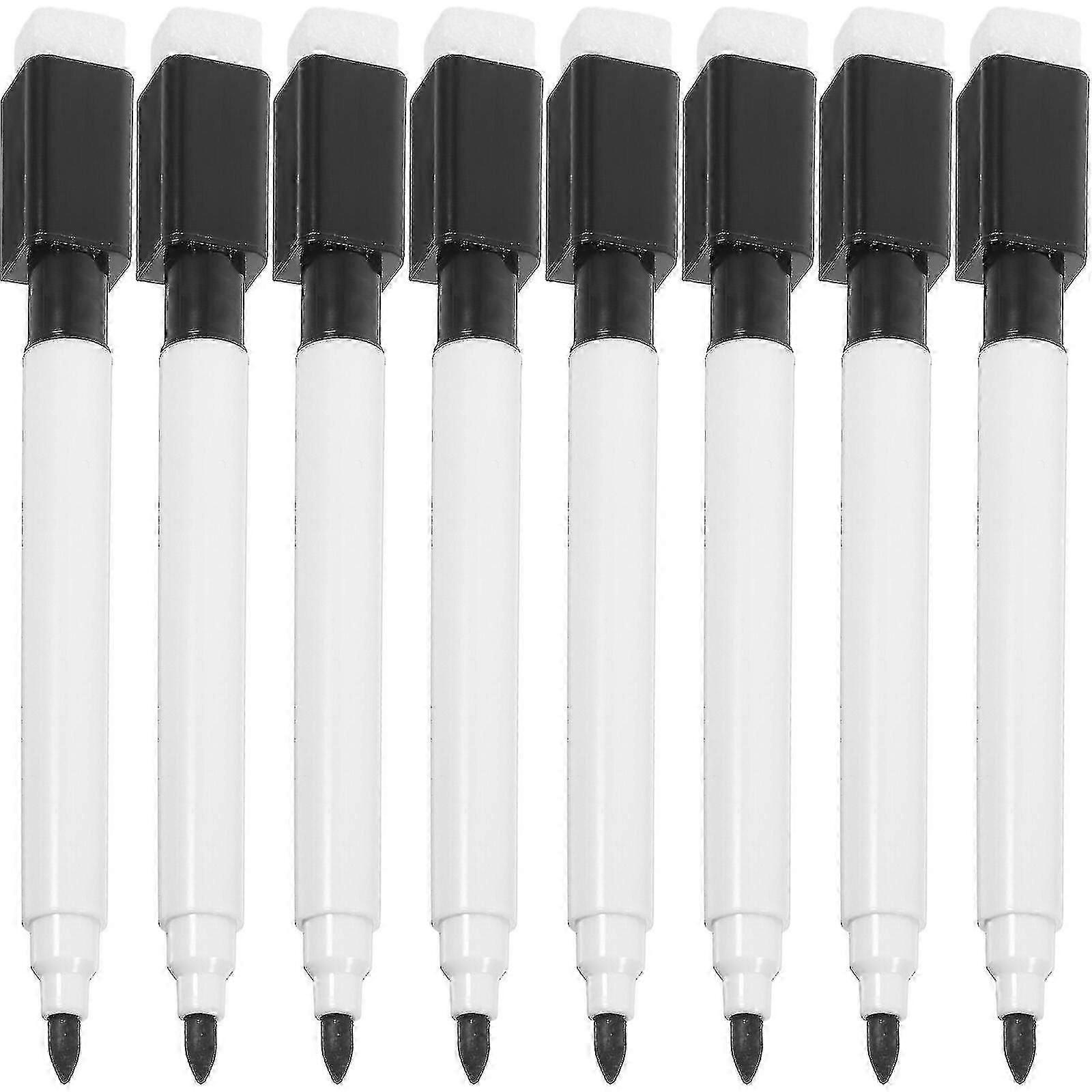 10 قطع أقلام مسح مغناطيسية جافة - أقلام السبورة البيضاء - أقلام تحديد
