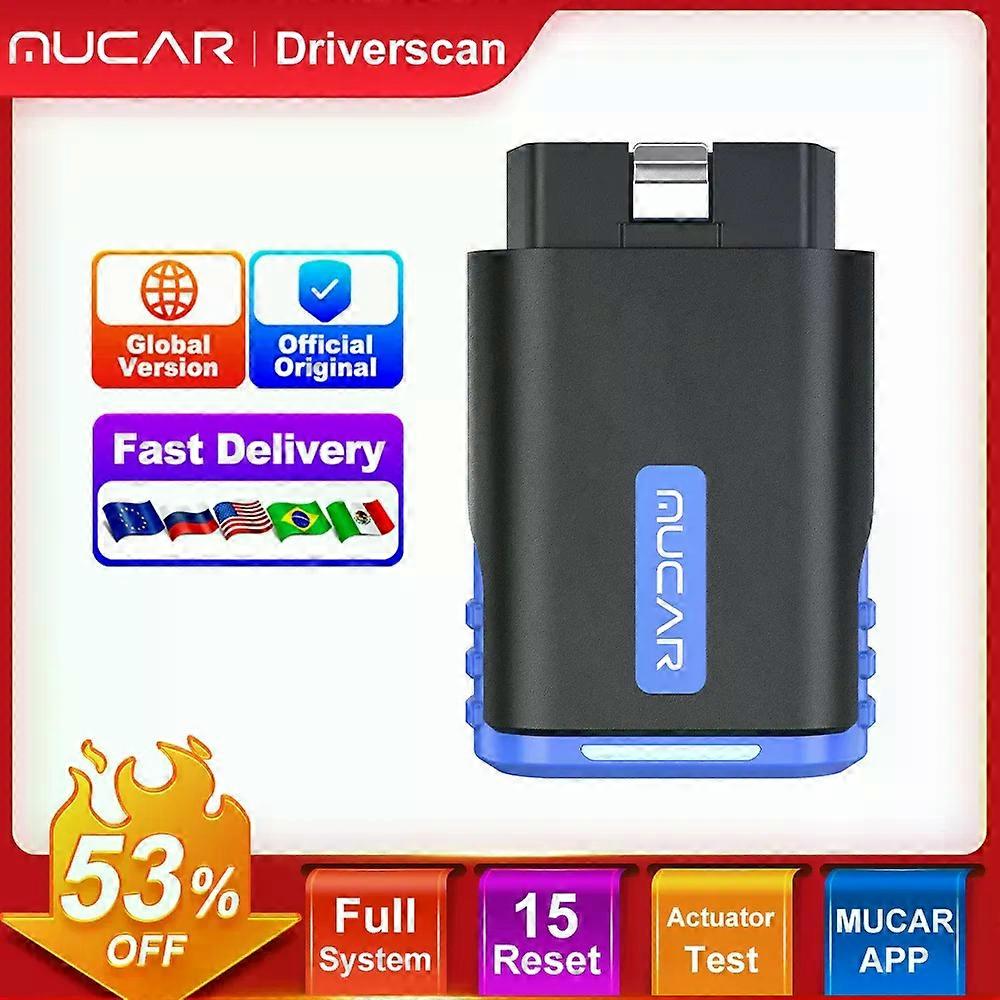 MUCAR Automotive OBD2 Scanner – ABS SRS Engine Transmission Diagnostic Tool (Refurbished)