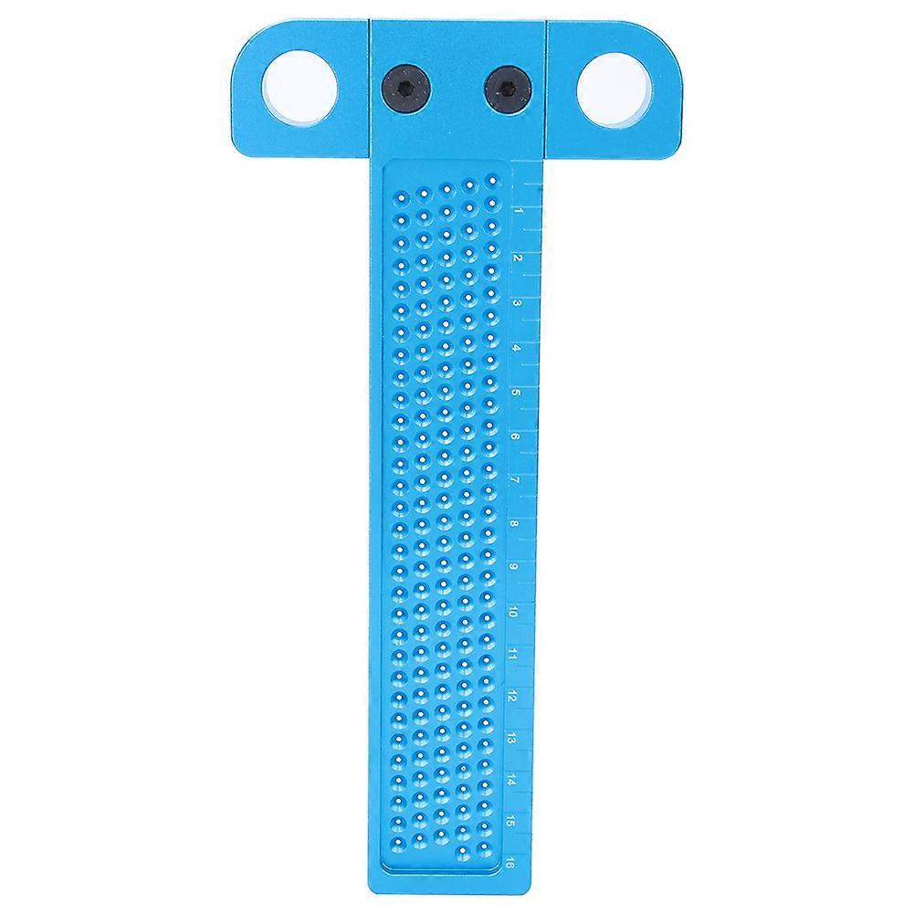Woodworking Scriber Ruler T Type Aluminum Alloy Hole Gauge - A Carpenter Marking Tool for Wood Style B
